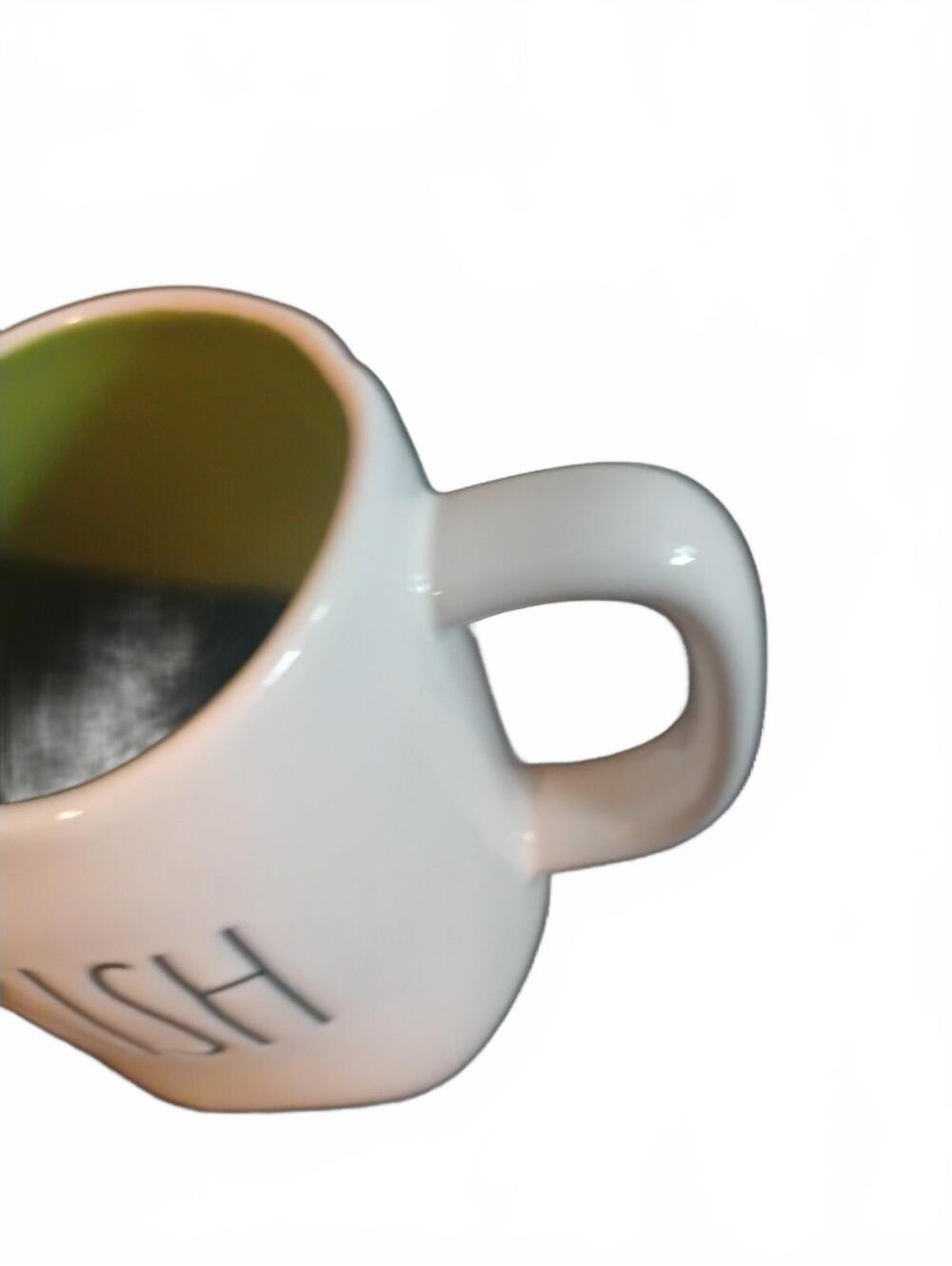 Rae Dunn Artisan Collection IRISH Green Interior Mug Clover Four Leaf Lucky - Picture 6 of 7